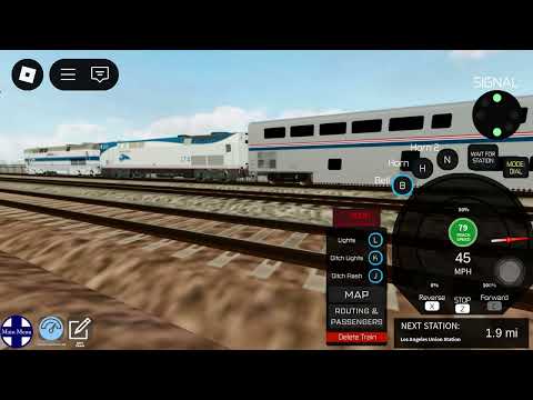 (For @AMTK6908Productions) Amtrak 184 Phase IV “Original Amtrak” Pass through the 8th street.