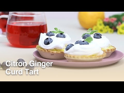 Citron Ginger Curd Tart | Vonbee recipe