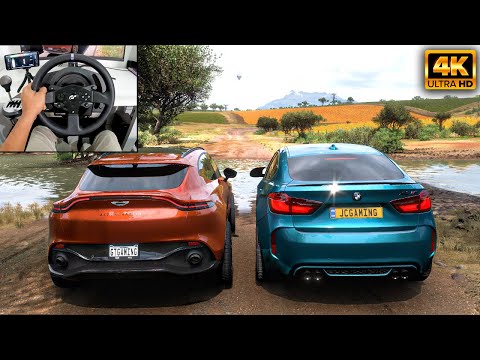 Aston Martin DBX & BMW X6 M | OFFROAD CONVOY | Forza Horizon 5 | Thrustmaster T300RS gameplay