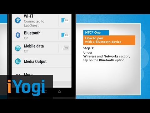 How to pair with a Bluetooth device in HTC® One