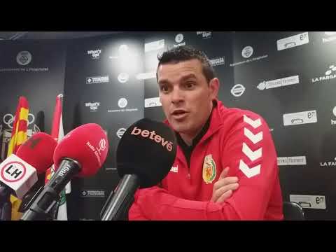 Rueda de prensa Xavi Molist C. E. L'Hospitalet  - U. A. Horta