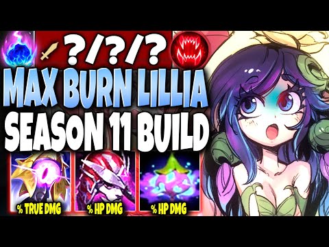 BURN them ALL TO DEATH with 1 Q 🔥 Best Lillia Season 11 Build 🔥 LoL Top Lilia Preseason s11 Gameplay