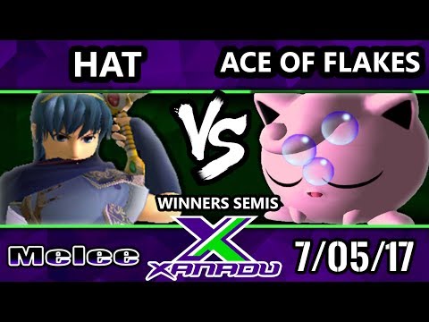 S@X 209 - Hat (Marth, Sheik) Vs. Ace of Flakes (Jigglypuff) - Smash Melee Winners Semis - SSBM