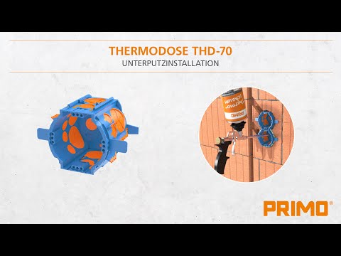 P726 Thermodose THD-70 - Montage im Unterputz