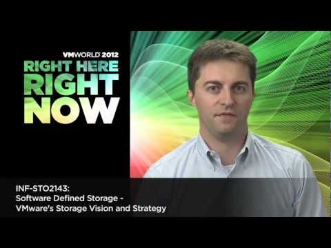 VMworld 2012: STO2143 - Software Defined Storage - VMware Storage Vision & Strategy