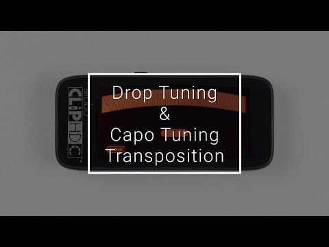 StroboClip HDC | Tune Screen | Drop Tuning & Capo Tuning Transposition