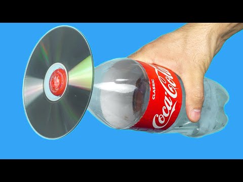 Klebt eine CD an eine Plastikflasche! Das braucht jeder Haushalt, aber niemand macht es.