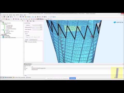 Parametric Tower Sofistik Workflow with Grasshopper