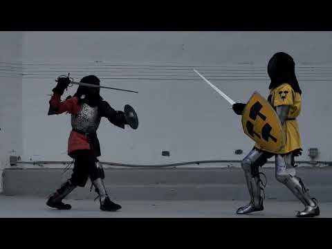 Heater Shield and Arming Sword vs Rapier and Buckler