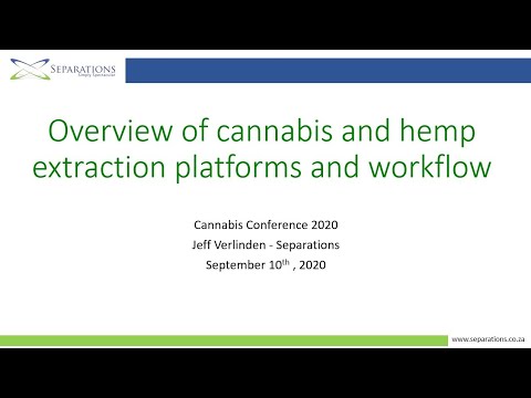 2020 Cannabis Conference - Extraction Workflows