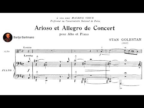 Stan Golestan - Arioso et Allegro de Concert for Viola and Orchestra (1932)