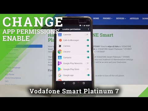 App Permissions - VODAFONE Smart Platinum 7 & Programs Settings