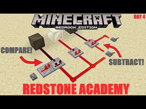 Redstone Academy | The Comparator - Phase 1 Day 4 | Minecraft: Bedrock Edition
