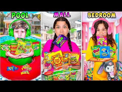 LAST To STOP Eating SOUR CANDY Wins a Mystery Prize!