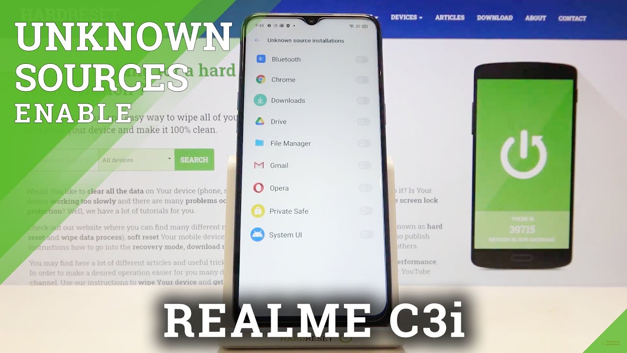 How to Download and Install Apps From Unknown Sources on REALME C3i – Unknown Sources