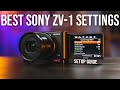 Sony ZV 1 Settings For Photography And Filmmaking