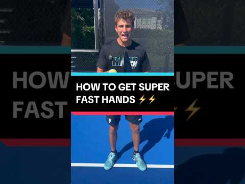 Tricks for SUPER fast hands at the kitchen in #pickleball