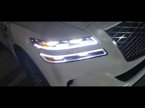 genesis gv80 night time ambient lights.