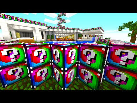 Minecraft NOTCH'S LUCKY BLOCK MANSION! (Spiral Lucky Block Challenge)