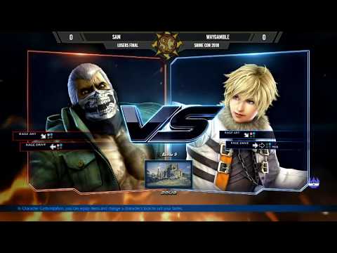 Shine Con 2018 - Sam (Bryan) Vs. WayGamble (Leo) Losers Final - Tekken 7