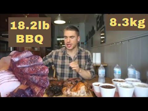 WORLDS BIGGEST BBQ CHALLENGE | CRAZY TEXAS BBQ Menu Challenge | Man Vs Food | Beach Hill Smoke House