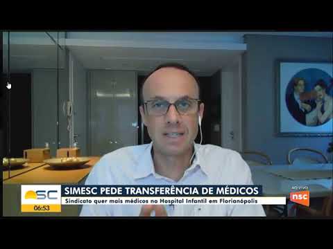 22MAR2021 NSC TV BOM DIA SC RENATO IGOR REPERCUTE CARTA SIMESC AO SEC DA SAUDE