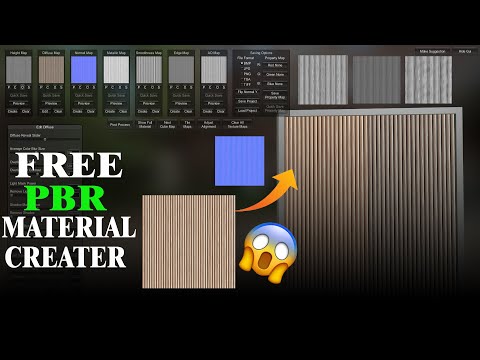 FREE TOOL For Creating PBR Material Maps from Photos|3dmax full Course