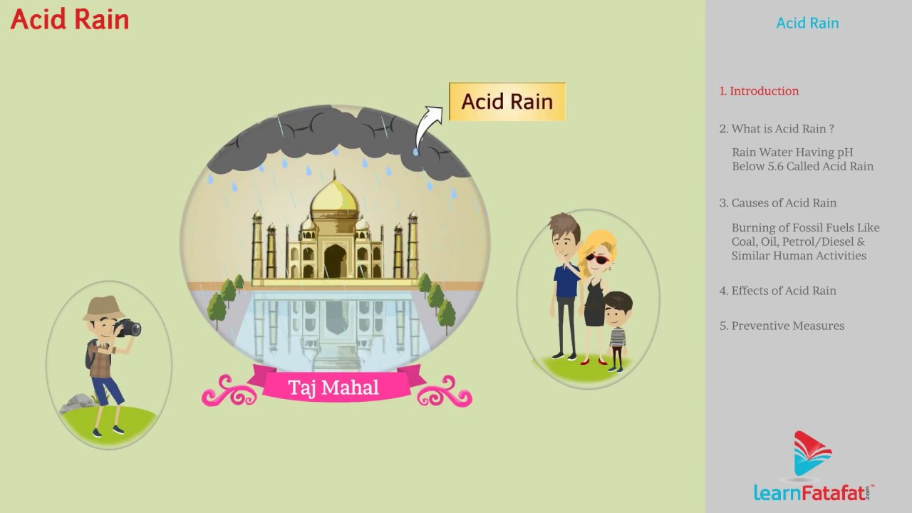 Environmental Chemistry Class 11 Chapter 14 Chemistry - Acid Rain