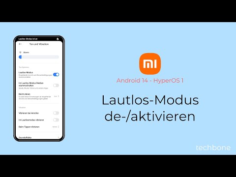 Lautlos-Modus aktivieren oder deaktivieren - Xiaomi [Android 14 - HyperOS 1]