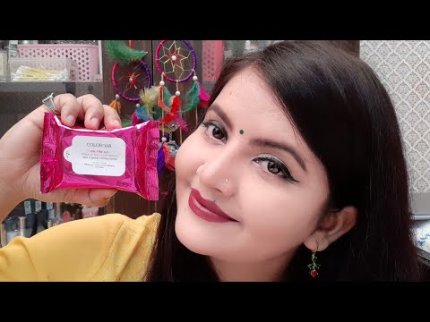 Colorbar on the go makeup remover wipes mini pack review and demo | new launch | RARA Video