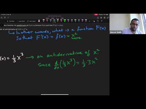 Math 1203-R04 Lecture 34 - Anti-derivatives, and Basic Integration Rules