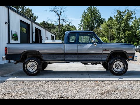 1992 Dodge D250 Extended Cab Long Bed Walk-around Video