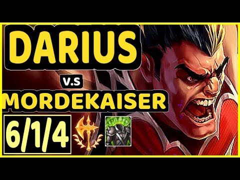 THALDRIN (DARIUS) vs MORDEKAISER - 6/1/4 KDA TOP GAMEPLAY - EUW Ranked DIAMOND