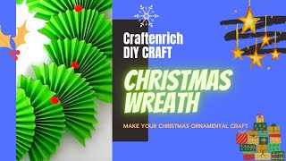 Easy christmas wreath ideas | DIY Christmas wreath | Paper Craft | Christmas 2020