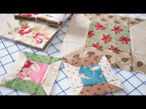 Easy Spool Quilt Block Featuring Precut Fabrics by Edyta Sitar - Fat Quarter Shop