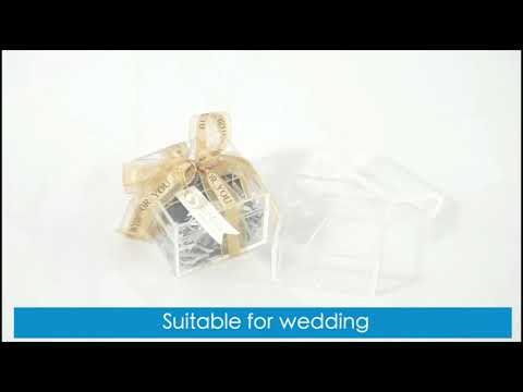 Clearly acrylic plastic sweet candy chocolate display packaging gift box