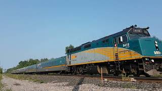 VIA RAIL 67 westbound near Iroquois, Ontario. Aug. 6, 2025.