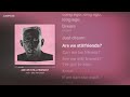 ARE WE STILL FRIENDS Tyler The Creator Lyrics Video