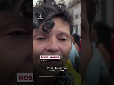 Graffiti artist honours Spain’s housing rights figure ‘Maricarmen’