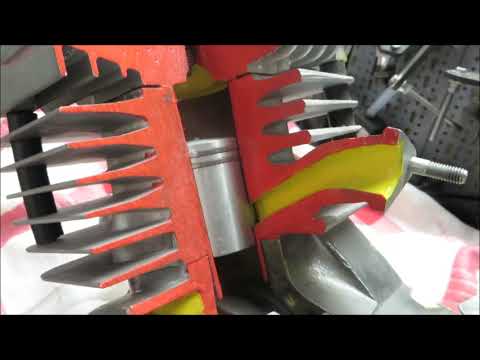 Simson Troubleshooting Funktionsweise 2 Takter erklärt am Schnittmodell Model