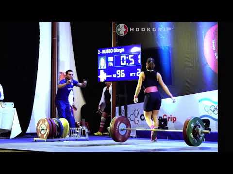 Giorgia Russo (53) - 93kg, 96kg, & 98kg Clean and Jerks @ 2016 European U23 Championships