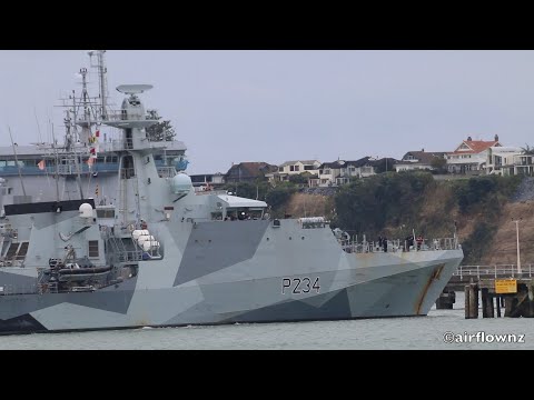 Royal Navy Patrol Vessel HMS Spey visited Auckland New Zealand - 2023