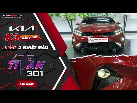 Ánh sáng bi gầm Titan 301 khi lắp trên Kia K3