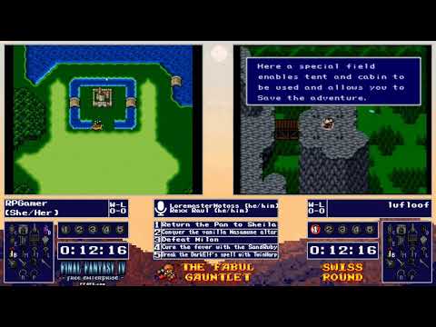 FF4FE Fabul Gauntlet - Swiss Round 1 - RPGamer vs lufloof