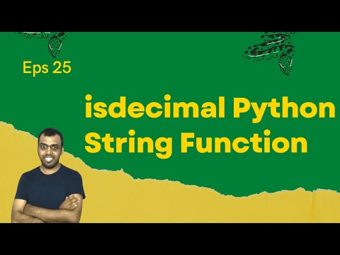 Isdecimal Python String Function 25 Lingarajtechhub