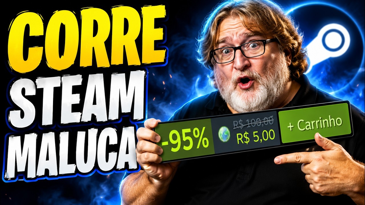 CORRE! Os Melhores Jogos com até 95%off em Promoção STEAM