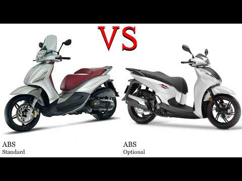 Piaggio Beverly 350 vs Honda SH 300 Test specification comparison