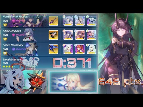 [Honkai Impact 3 SEA] EX Abyss Red Lotus (D:371) - BKE (646 pts.) HT AE FR plss sponsor Bella ಥ_ಥ