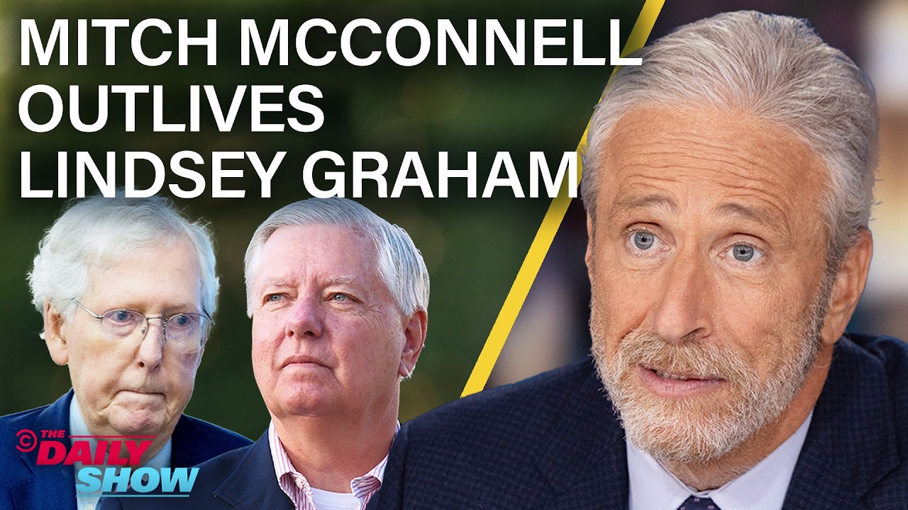 Video: Jon Stewart Satirizes Lindsey Graham Death and Aging Congress