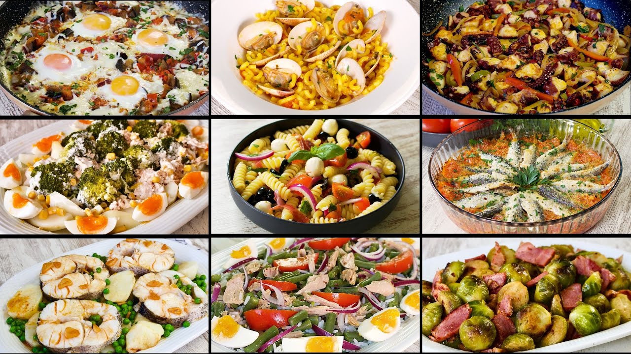 DON'T COOK THE SAME THING! 11 MEDITERRANEAN DIET RECIPES to eat well every day. Episode 1